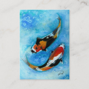 Cartão De Visita Peixes de Koi