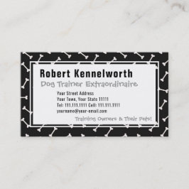 Cartão De Visita Peixes e Ossos Design Engraçado para Pássaros Cach