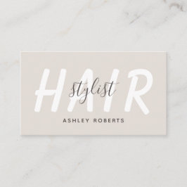 Cartão De Visita Penteado moderno