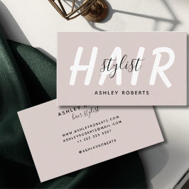 Cartão De Visita Penteado moderno