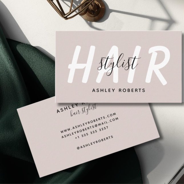 Cartão De Visita Penteado moderno (Criador carregado)