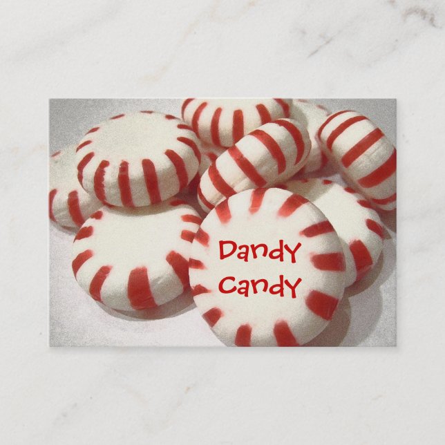 Cartão De Visita Peppermints (Frente)