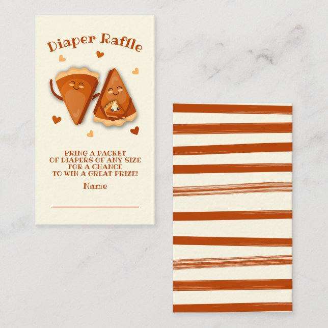 Cartão De Visita Pequena Fralda de outono (Frente/Verso)