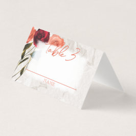 Cartão De Visita Pequena Pêssego Dobrado, Mesa De Casamento Dobrado