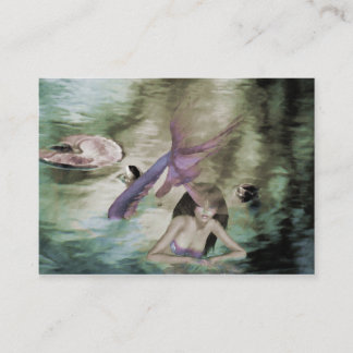 Cartão De Visita Pequena Sereia Mini Impressão