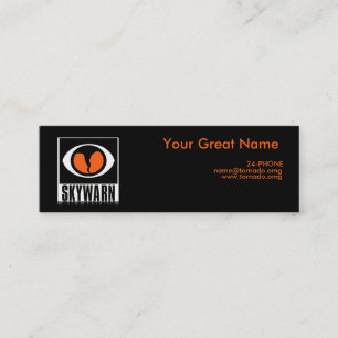 Cartão de visita pequeno do observador da