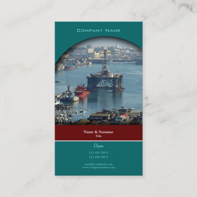 Cartão De Visita Perfil customizável da aguarela do equipamento de (Frente)