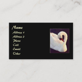 Cartão De Visita Perfil de Cisne Mudo