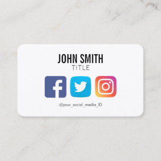 CARTÃO DE VISITA PERFIL DE INSTAGRAMA DO TWITTER DE FACEBOOK DE MÍD