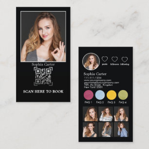 Cartão De Visita Perfil Personalizado do Instagram com Influenciado