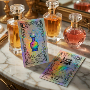 Cartão De Visita Perfume Celestial   Luxo Holográfico