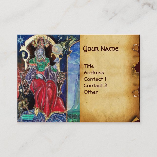 Cartão De Visita Pergaminho NEUROMANCER (Frente)