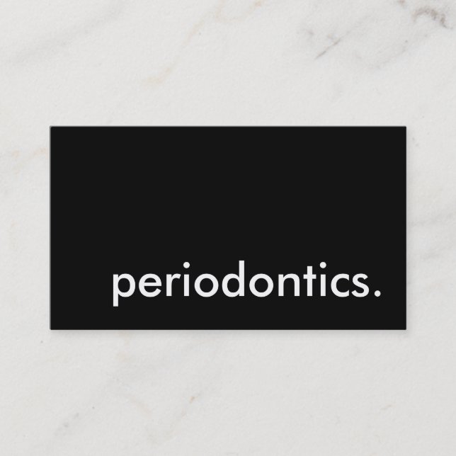 Cartão De Visita periodontica. (Frente)