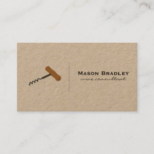 Cartão De Visita Perito do vinho