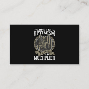 Cartão De Visita Perpetual Optimism Is A Force Multiplier