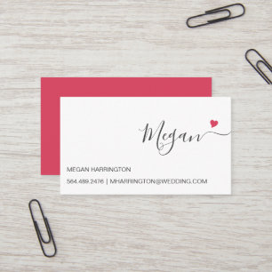 Cartão De Visita Personalização da Tipografia Elegante Simples do C