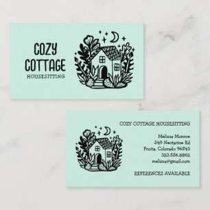 Cartão De Visita Personalização de Arte de Algodão Cuja Alcatrão Do