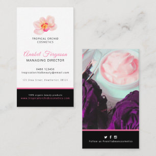 Cartão De Visita Personalização de foto da empresa de saúde de b
