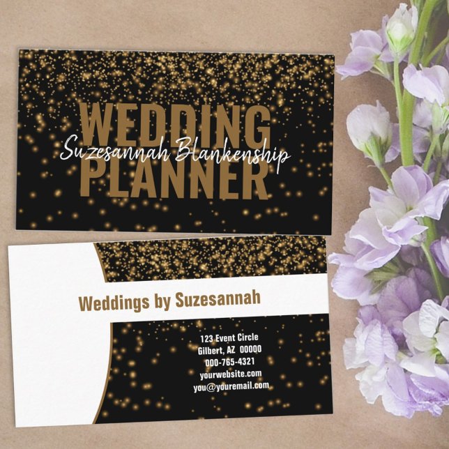 Cartão De Visita Personalização Dourada brilhante para brilho profi (Criador carregado)