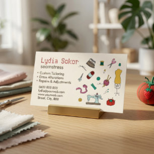 Cartão De Visita Personalização Personalizada e Alterações Seamstre