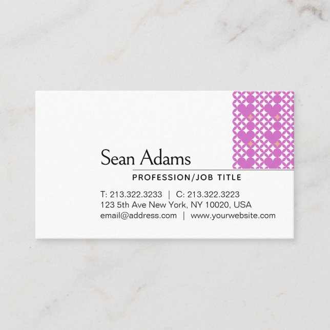 Cartão De Visita Personalização profissional minimalista moderna (Frente)