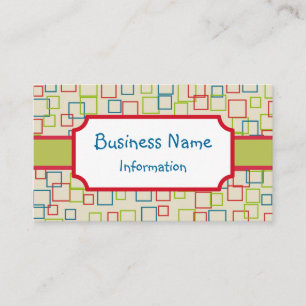 Cartão de visita personalizado alegre