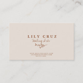 Cartão de visita Personalizado Botânico Moderno Ru