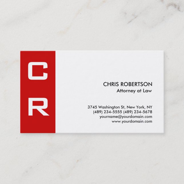 Cartão de visita Personalizado Branco da Faixa Mod (Frente)