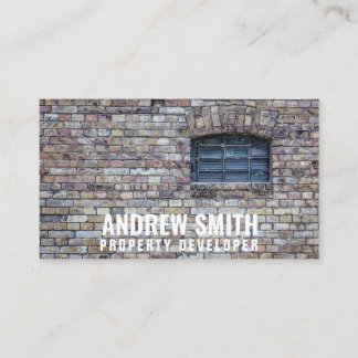 Cartão De Visita Personalizado "Brick Housing" (Americano)