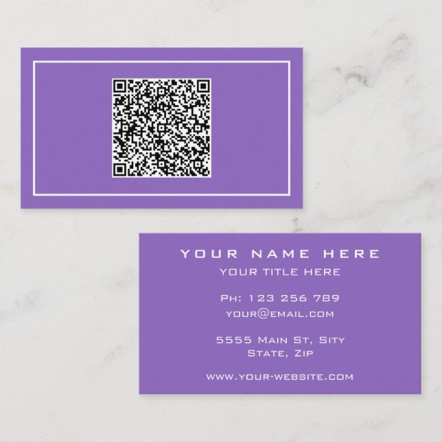 Cartão de visita personalizado com informações de  (Frente/Verso)