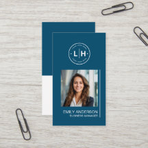 Cartão de Visita Personalizado com Logo Moderno