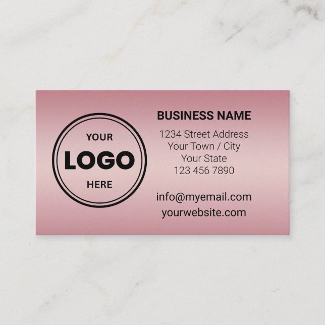 Cartão de Visita Personalizado com Logotipo e Códi (Frente)