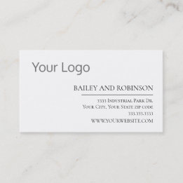 Cartão de Visita Personalizado com Logotipo Modern