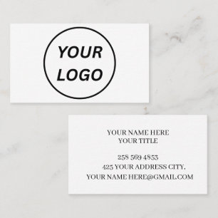 Cartão de Visita Personalizado Corporativo Minimal