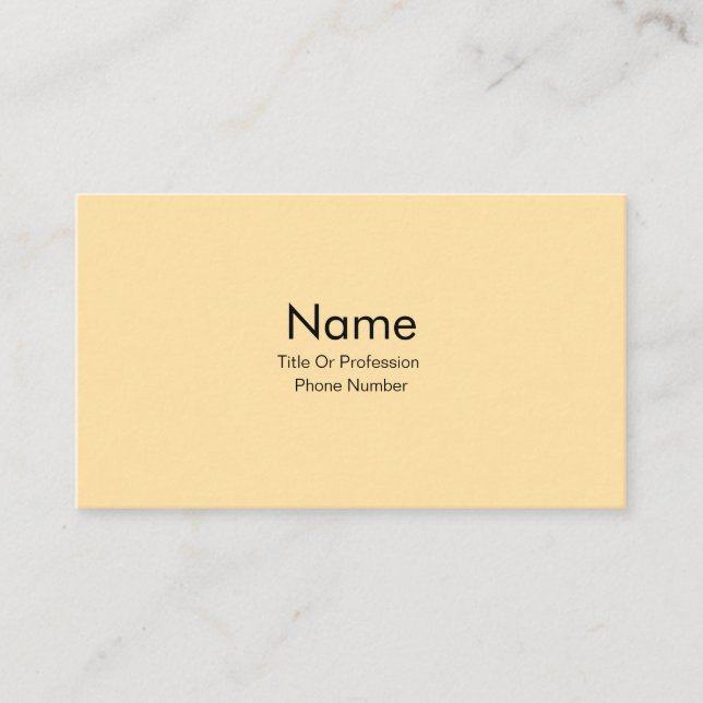 Cartão de Visita Personalizado Creme  (Frente)