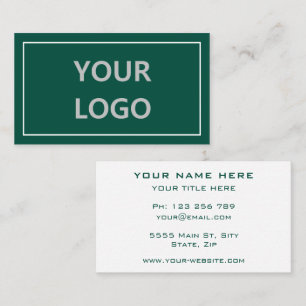 Cartão de visita personalizado de cores e fontes