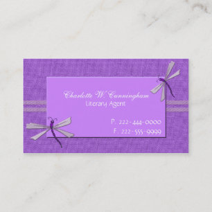 Cartão de visita Personalizado de Dragonflies Rox