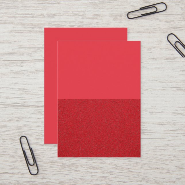 Cartão de visita Personalizado De Tom Vermelho Dua (Frente/Verso In Situ)