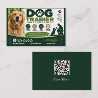Cartão de Visita Personalizado de Treinador de Cãe