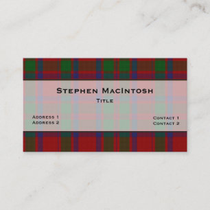 Cartão de visita Personalizado de Xadrez Tartan M
