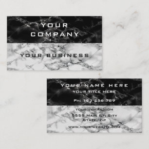 Cartão de visita personalizado Design de mármore p