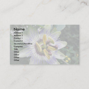 Cartão de visita Personalizado do Flor de Paixão