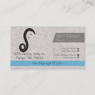 cartão de visita personalizado do Hair Stylist St