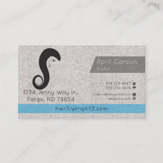 Cartão de visita personalizado do Hair Stylist Stu