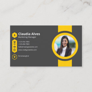 Cartão de visita personalizado elegante