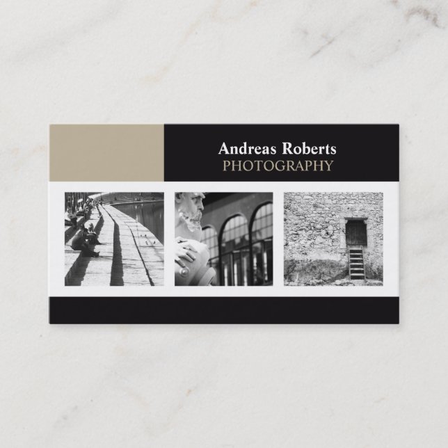 Cartão de visita Personalizado Elegante Clássico d (Frente)