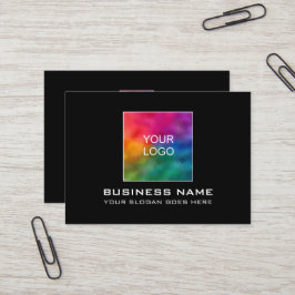 Cartão De Visita Personalizado Elegante Modern Adicione Aqui O Logo