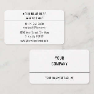 Cartão de visita personalizado - Faça seu próprio