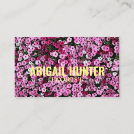 Cartão De Visita Personalizado "Flores Bloqueantes" (Americano)