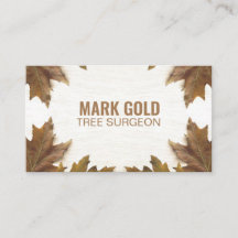 Personalizado "Folhas de Fallen na Madeira" (Ameri